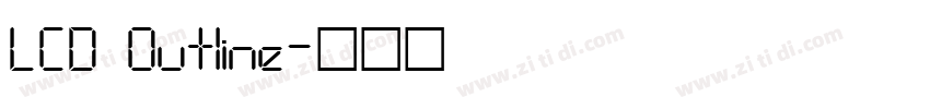 LCD Outline字体转换